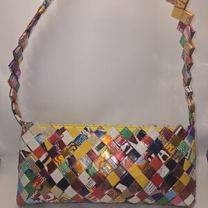Colorful Woven Clutch